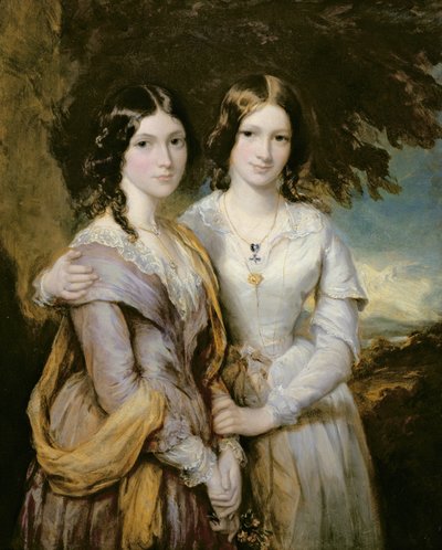 Annabella, Lady Lamington and Frederica, Countess of Scarbrough, daughters of Andrew Robert Drummond by Francis Grant